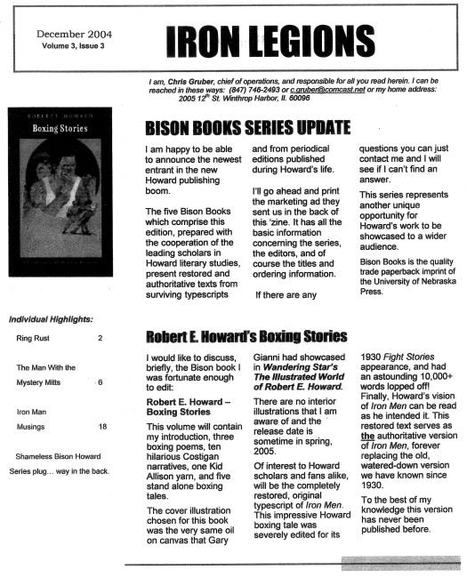 Iron Legions, Volume 3 Number 3