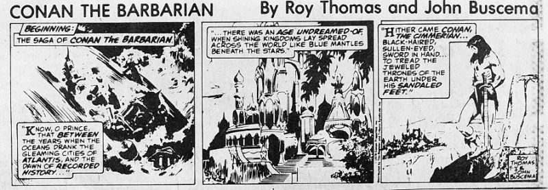 Conan the Barbarian Newspaper Strip