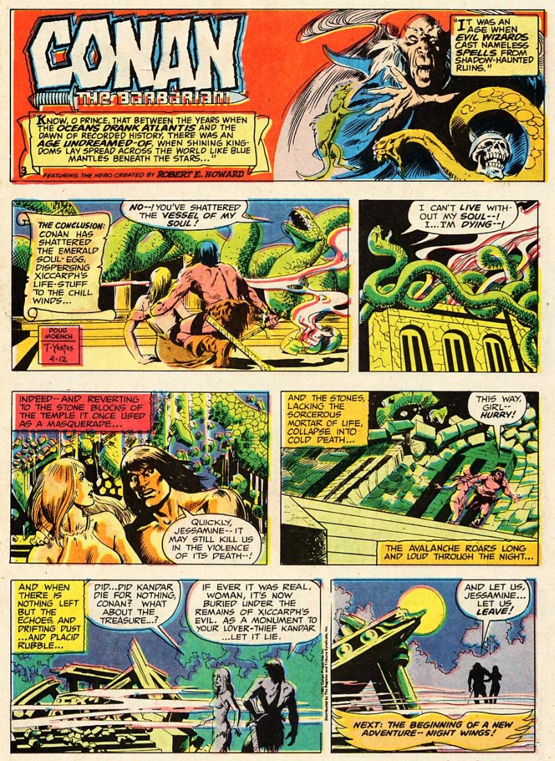 Conan the Barbarian Newspaper Strip