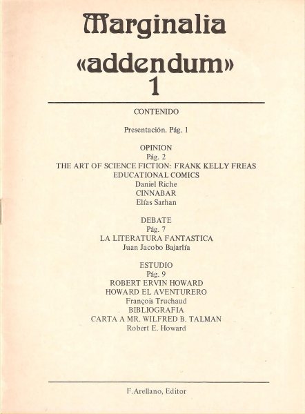 Marginalia Addendum 1