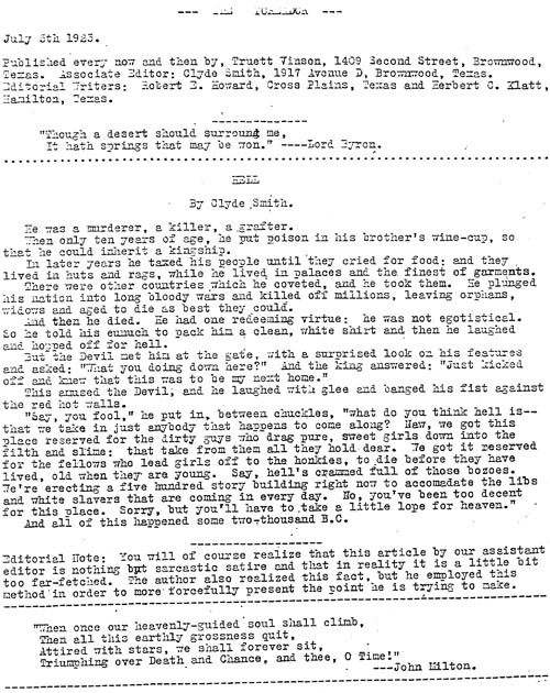 Untitled Letter, August 15, 1992