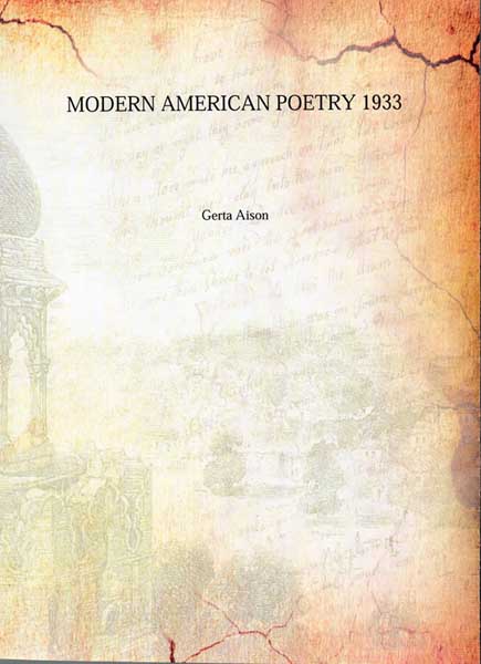 Modern American Poetry - 1933