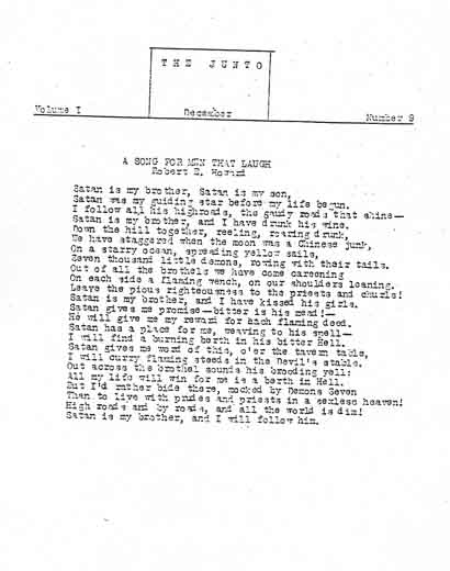 The Junto Volume I Number 9