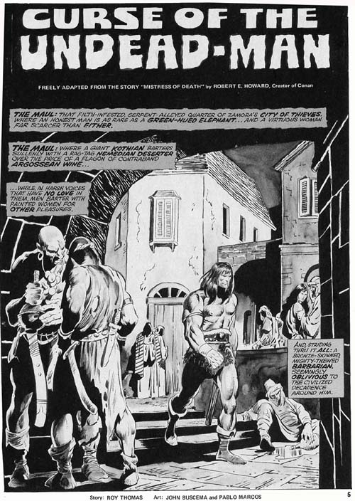 The Savage Sword of Conan Volume 1 Number 1