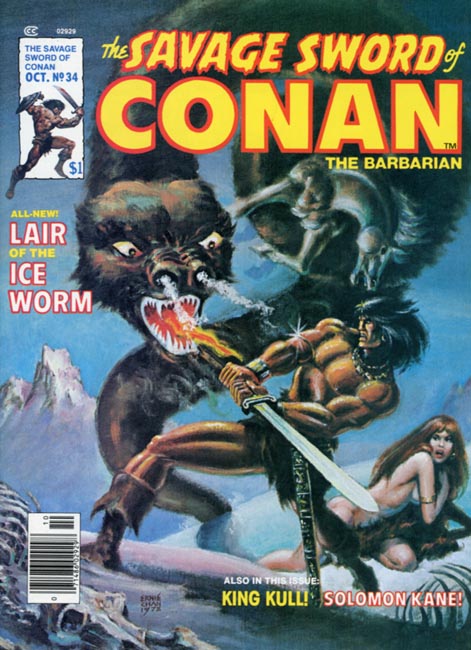 The Savage Sword of Conan Volume 1 Number 34