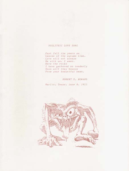 Neolithic Love Song