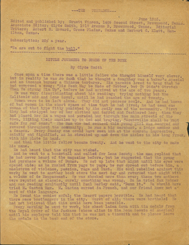 Toreador, June 1925