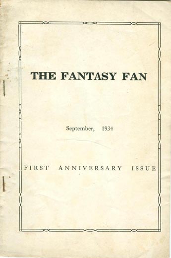 The Fantasy Fan Volume 2 Number 1 (Whole No. 13)