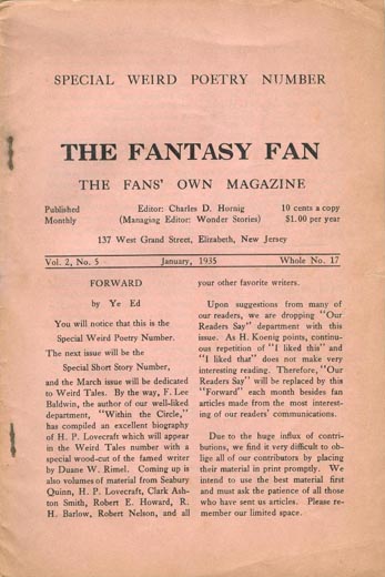 The Fantasy Fan Volume 2 Number 5 (Whole No. 17)