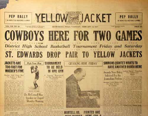 The Yellow Jacket Volume XIII Number 20