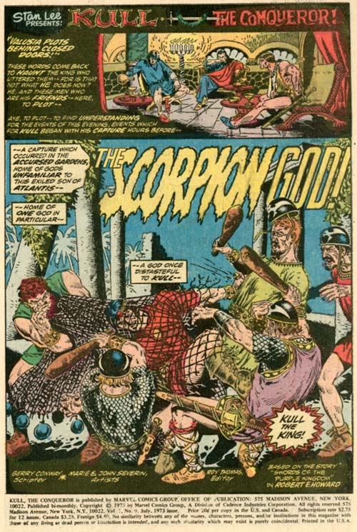 Kull the Conqueror Volume 1 Number 9