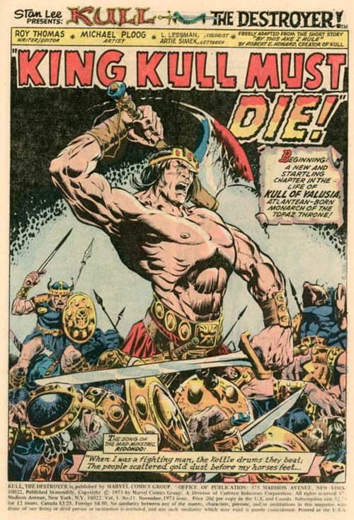 Kull the Destroyer Volume 1 Number 11