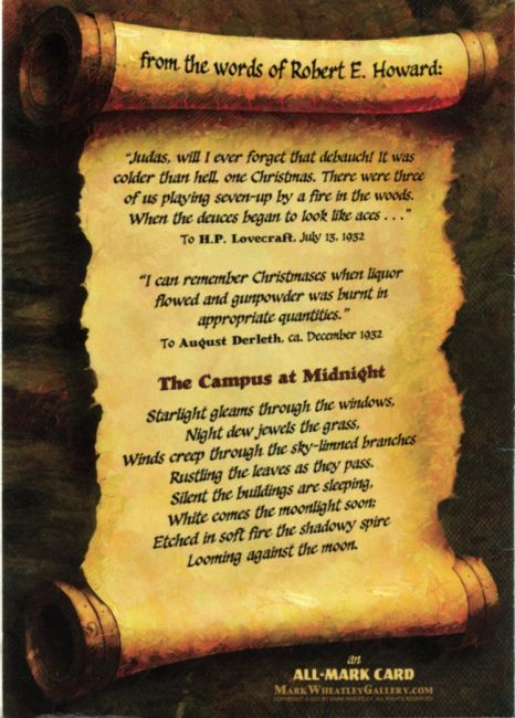 2022 Robert E. Howard Foundation Christmas Card