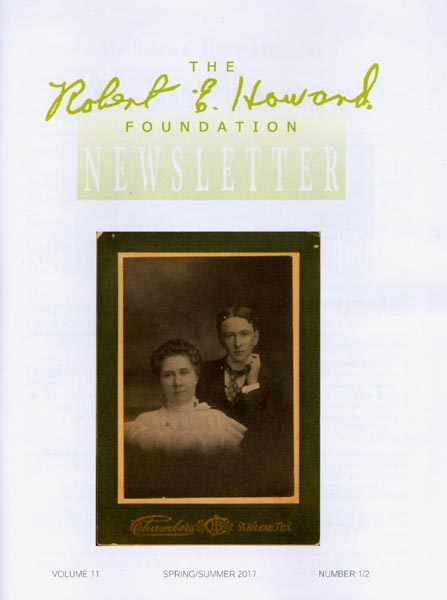 Robert E. Howard Foundation Newsletter Volume 11 Number 1/2