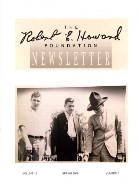 Robert E. Howard Foundation Newsletter Volume 12 Number 1