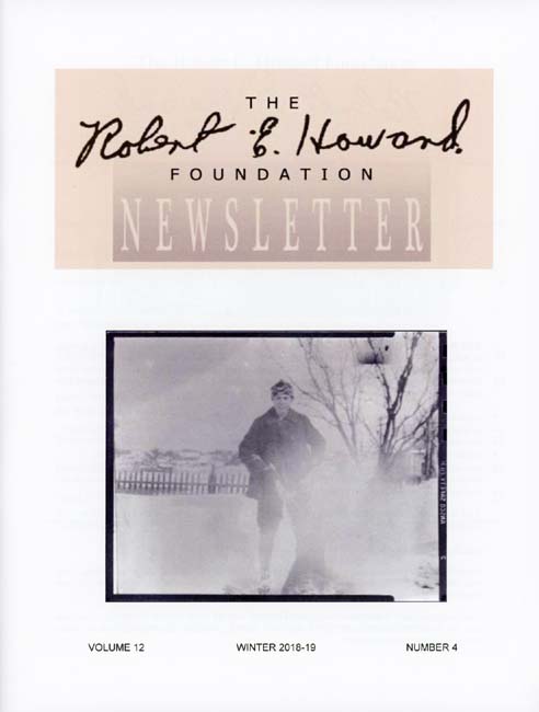 Robert E. Howard Foundation Newsletter Volume 12 Number 4