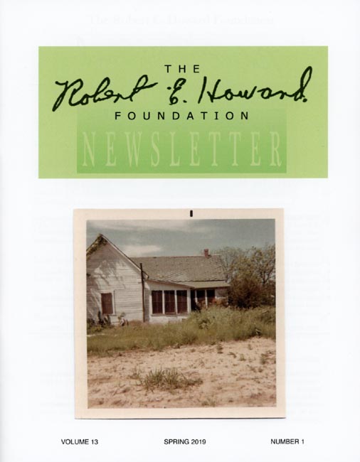 Robert E. Howard Foundation Newsletter Volume 13 Number 1