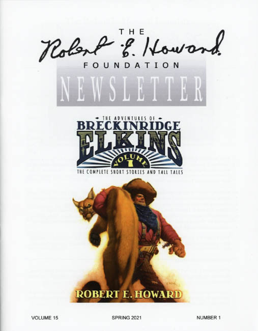 Robert E. Howard Foundation Newsletter Volume 15 Number 1
