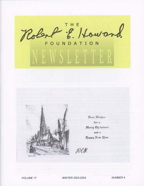 Robert E. Howard Foundation Newsletter Volume 17 Number 4