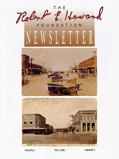 Robert E. Howard Foundation Newsletter Volume 2 Number 3