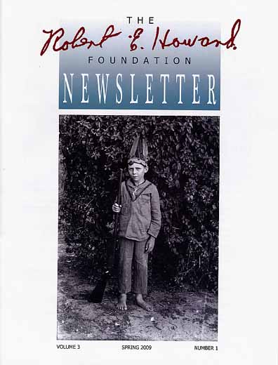 Robert E. Howard Foundation Newsletter Volume 3 Number 1