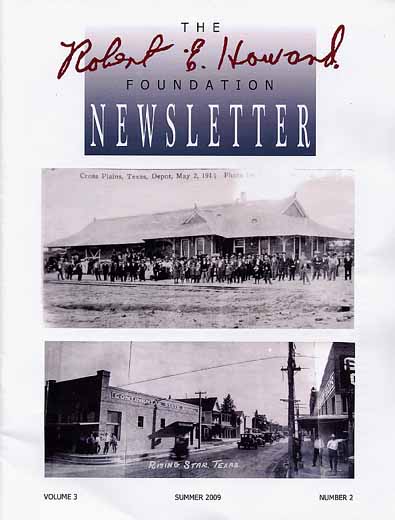 Robert E. Howard Foundation Newsletter Volume 3 Number 2