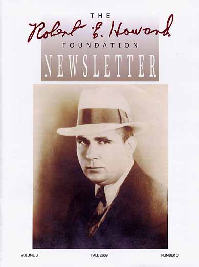 Robert E. Howard Foundation Newsletter Volume 3 Number 3