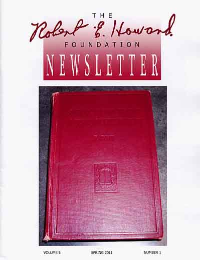 Robert E. Howard Foundation Newsletter Volume 5 Number 1