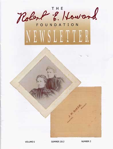 Robert E. Howard Foundation Newsletter Volume 6 Number 2