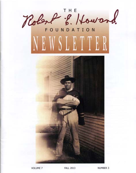 Robert E. Howard Foundation Newsletter Volume 7 Number 3