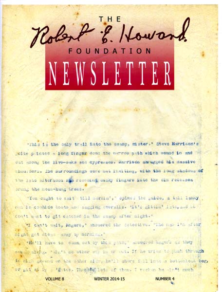 Robert E. Howard Foundation Newsletter Volume 8 Number 4