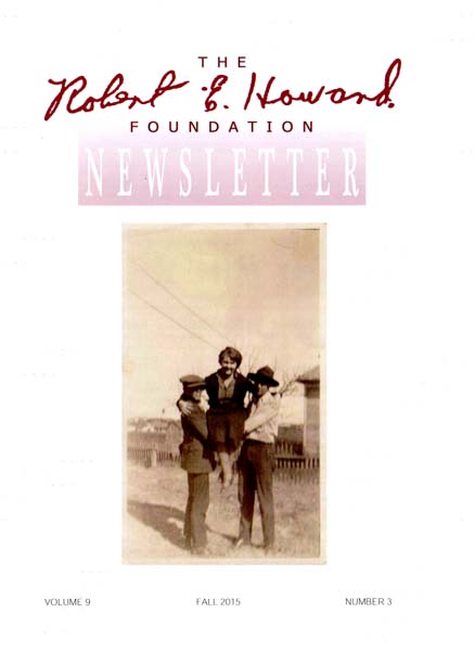 Robert E. Howard Foundation Newsletter Volume 9 Number 3