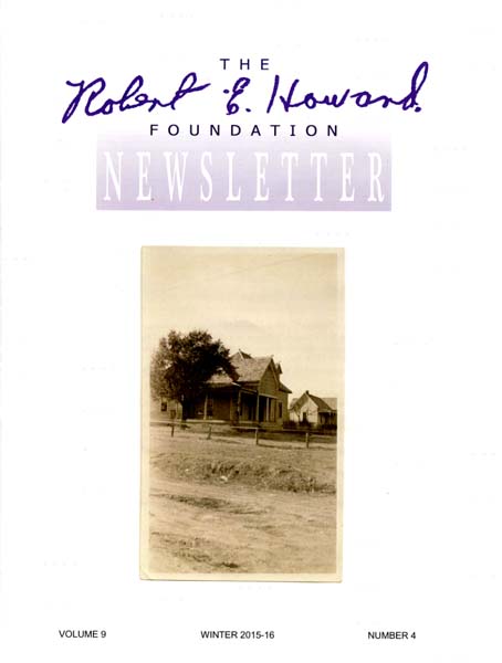 Robert E. Howard Foundation Newsletter Volume 9 Number 4