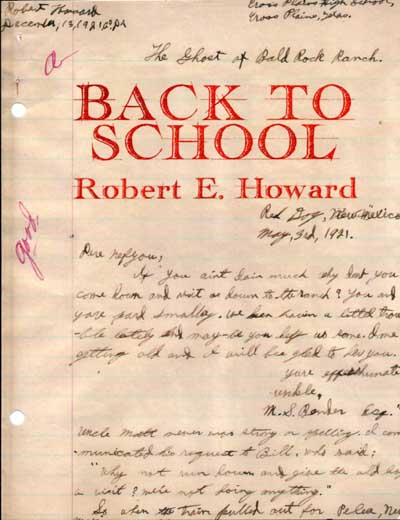 Back to School