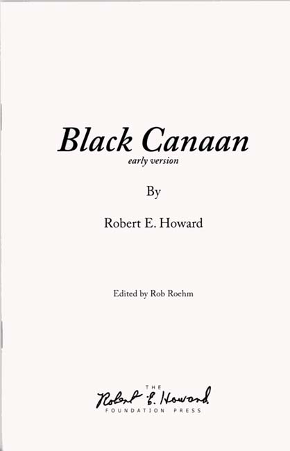 Black Canaan (early version)