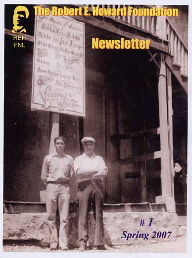Robert E. Howard Foundation Newsletter #1